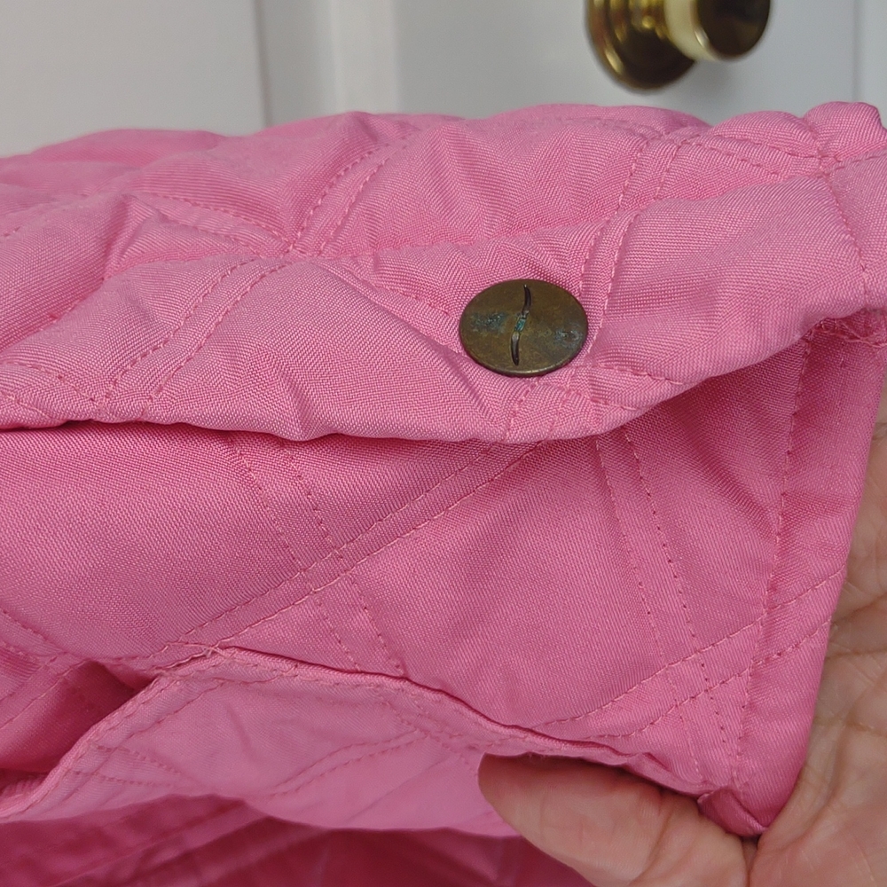 Tuff Rider Ride "N" Go Pink Quilted Full Zip & Snap Pocket Riding Vest - Picture 6 of 12